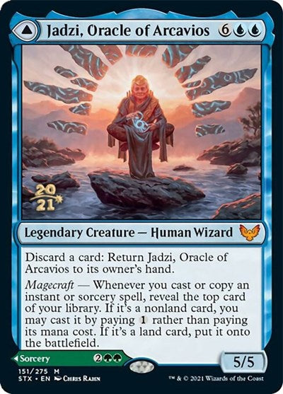 Jadzi, Oracle of Arcavios // Journey to the Oracle [Strixhaven: School of Mages Prerelease Promos] | Mindsight Gaming