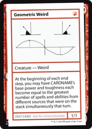 Geometric Weird (2021 Edition) [Mystery Booster Playtest Cards] | Mindsight Gaming