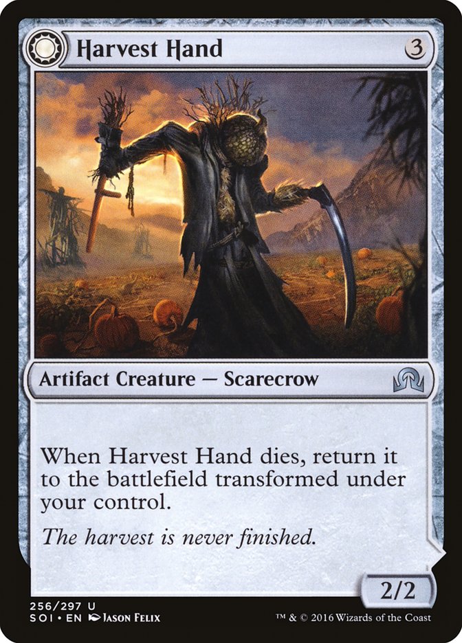 Harvest Hand // Scrounged Scythe [Shadows over Innistrad] | Mindsight Gaming