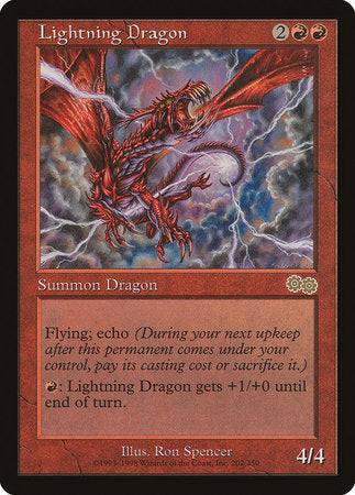 Lightning Dragon [Urza's Saga] | Mindsight Gaming