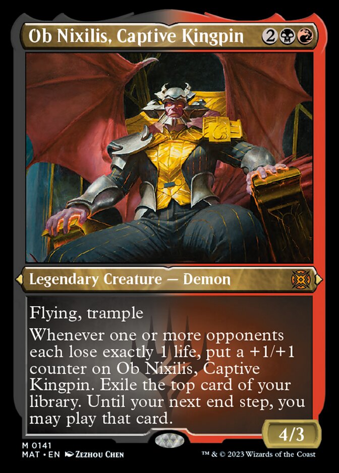 Ob Nixilis, Captive Kingpin (Foil Etched) [March of the Machine: The Aftermath] | Mindsight Gaming