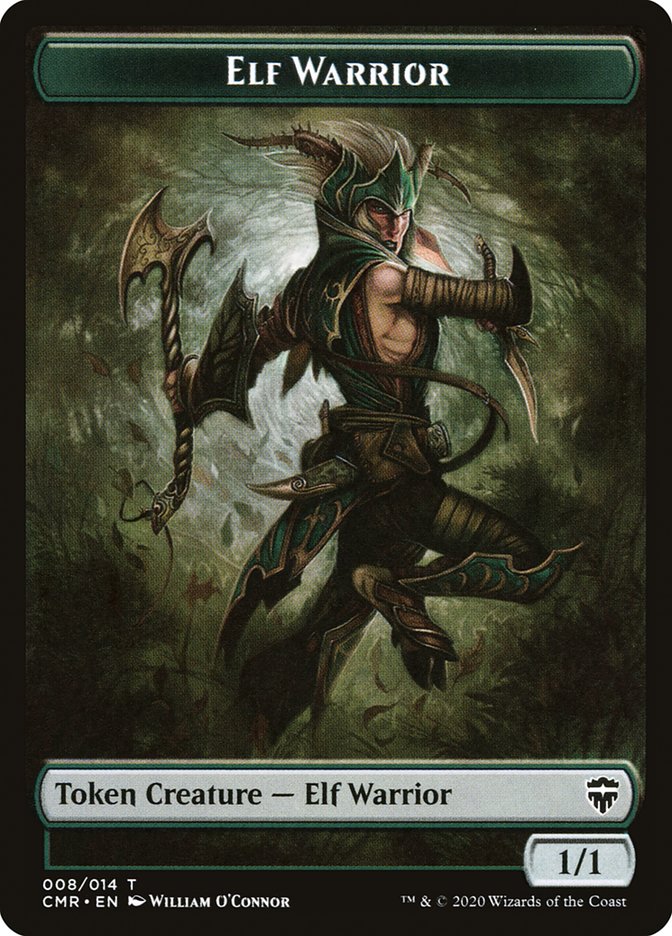 Elf Warrior // Zombie Token [Commander Legends Tokens] | Mindsight Gaming