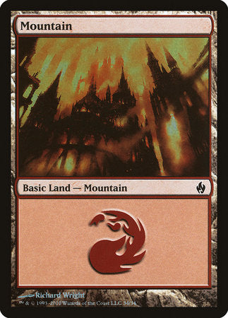 Mountain (34) [Premium Deck Series: Fire and Lightning] | Mindsight Gaming