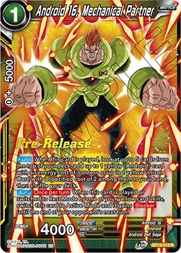 Android 16, Going All Out (BT13-112) [Supreme Rivalry Prerelease Promos] | Mindsight Gaming