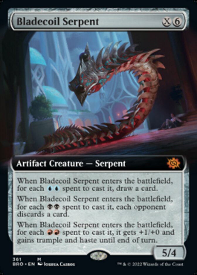Bladecoil Serpent (Extended Art) [The Brothers' War] | Mindsight Gaming