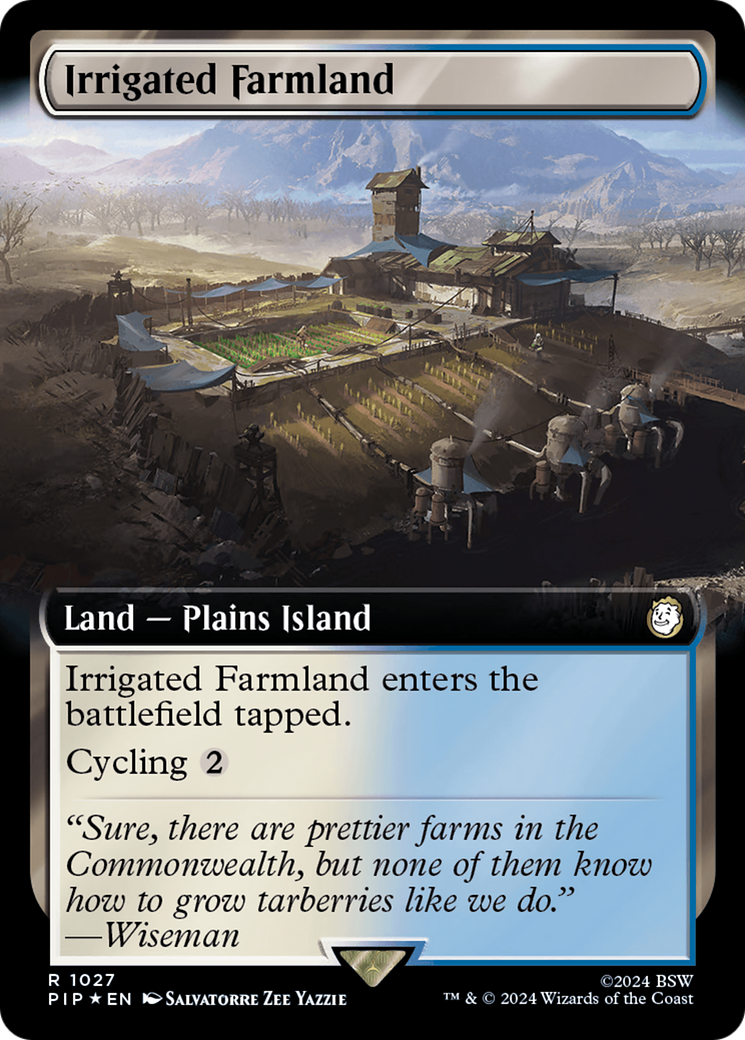 Irrigated Farmland (Extended Art) (Surge Foil) [Fallout] | Mindsight Gaming