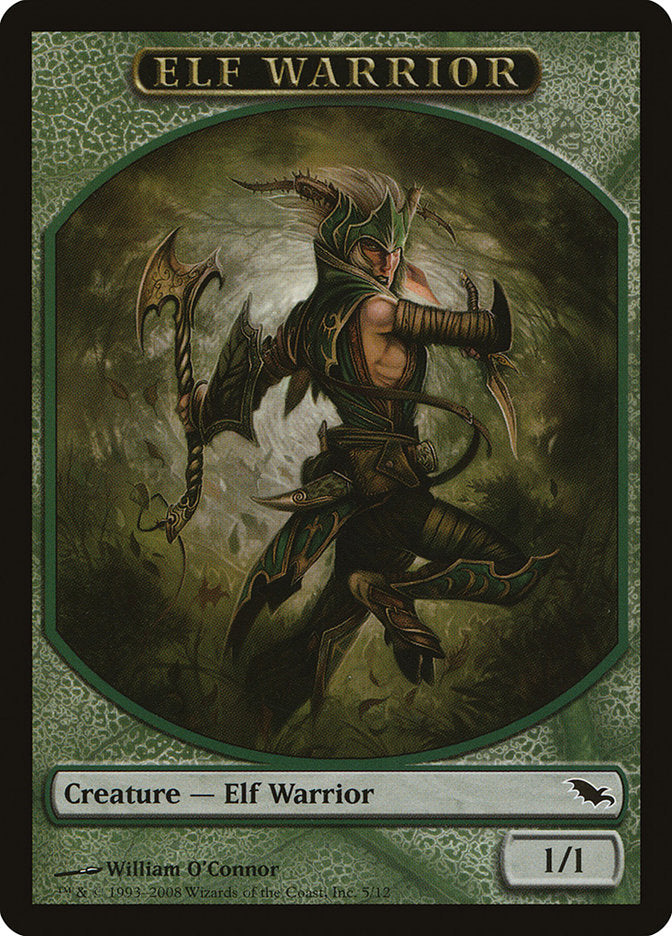 Elf Warrior (5/12) [Shadowmoor Tokens] | Mindsight Gaming