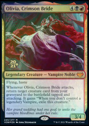 Olivia, Crimson Bride [Innistrad: Crimson Vow Prerelease Promos] | Mindsight Gaming