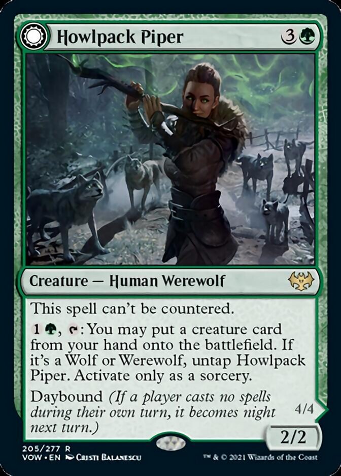 Howlpack Piper // Wildsong Howler [Innistrad: Crimson Vow] | Mindsight Gaming