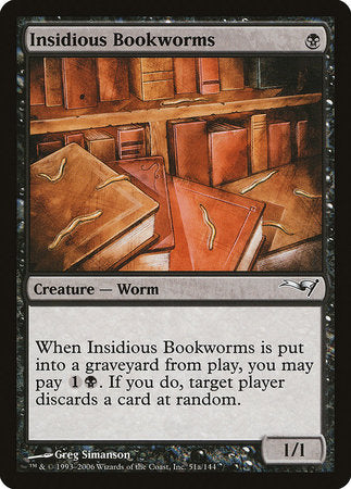 Insidious Bookworms (Version 2) [Coldsnap Theme Decks] | Mindsight Gaming