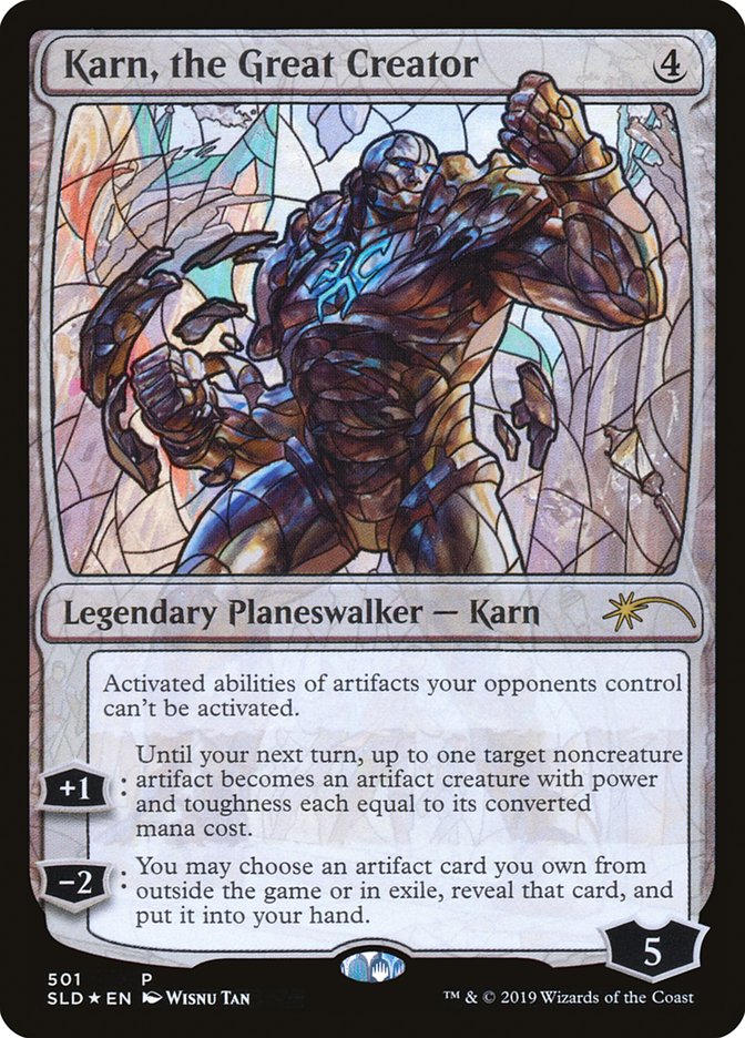 Karn, the Great Creator (Stained Glass) [Secret Lair Drop Promos] | Mindsight Gaming