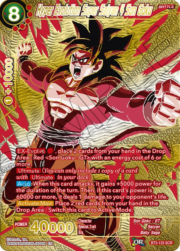 Hyper Evolution Super Saiyan 4 Son Goku (Premium Edition) (BT3-123) [5th Anniversary Set] | Mindsight Gaming