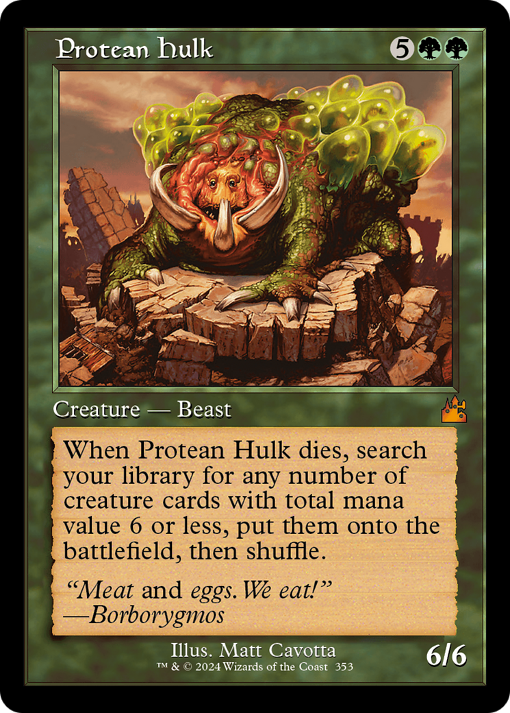 Protean Hulk (Retro Frame) [Ravnica Remastered] | Mindsight Gaming