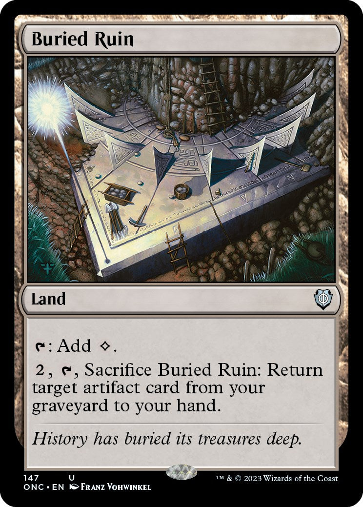 Buried Ruin [Phyrexia: All Will Be One Commander] | Mindsight Gaming