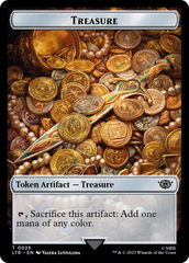 Treasure // Food (0023) Double-Sided Token (Surge Foil) [The Lord of the Rings: Tales of Middle-Earth Tokens] | Mindsight Gaming