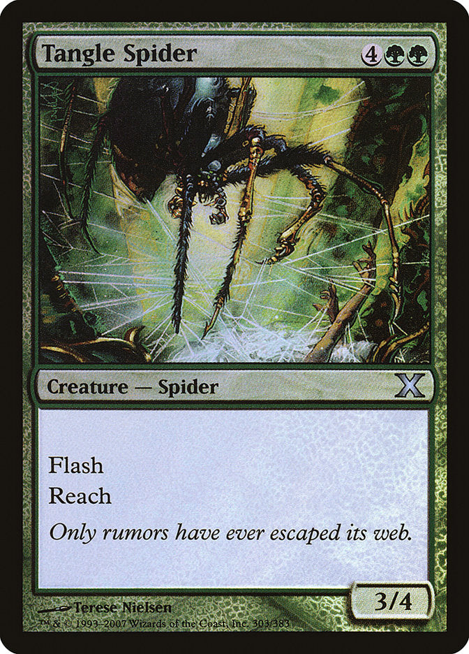 Tangle Spider (Premium Foil) [Tenth Edition] | Mindsight Gaming