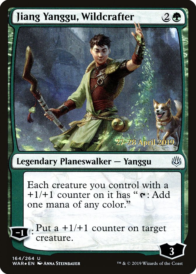 Jiang Yanggu, Wildcrafter  [War of the Spark Prerelease Promos] | Mindsight Gaming