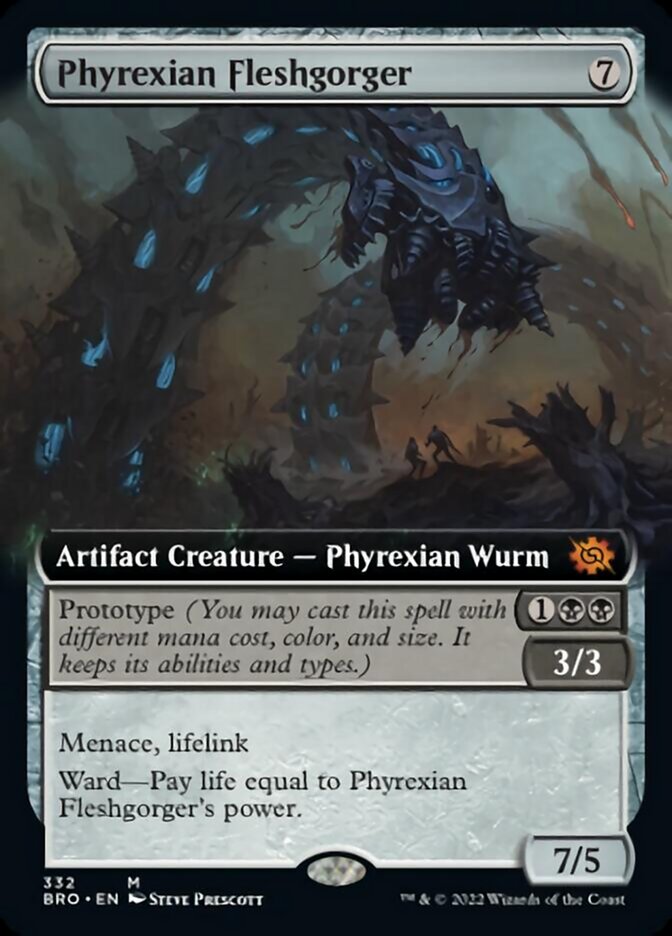 Phyrexian Fleshgorger (Extended Art) [The Brothers' War] | Mindsight Gaming