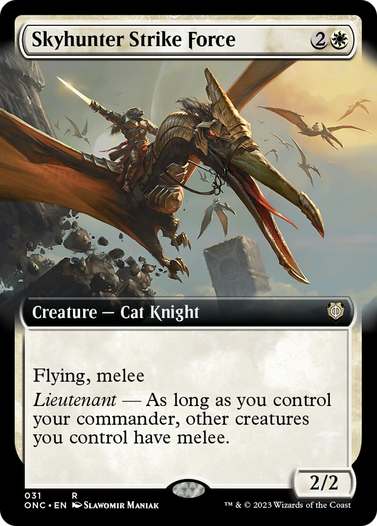 Skyhunter Strike Force (Extended Art) [Phyrexia: All Will Be One Commander] | Mindsight Gaming