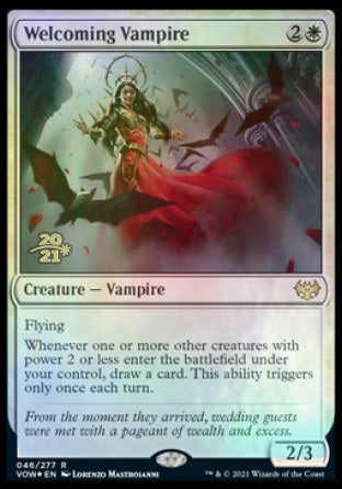 Welcoming Vampire [Innistrad: Crimson Vow Prerelease Promos] | Mindsight Gaming