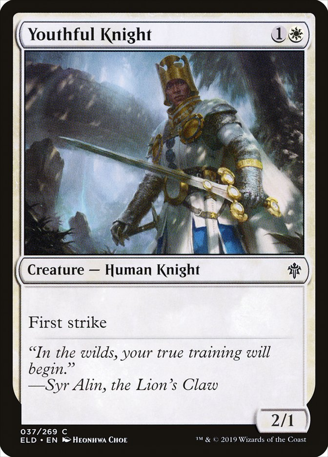 Youthful Knight [Throne of Eldraine] | Mindsight Gaming