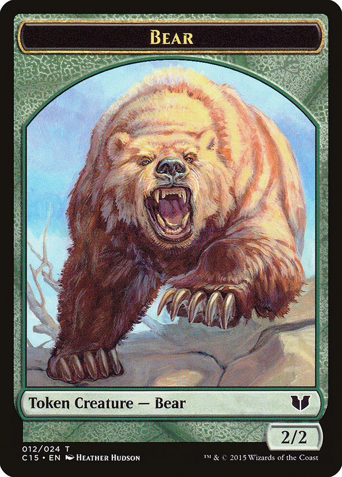 Bear // Spider Double-Sided Token [Commander 2015 Tokens] | Mindsight Gaming