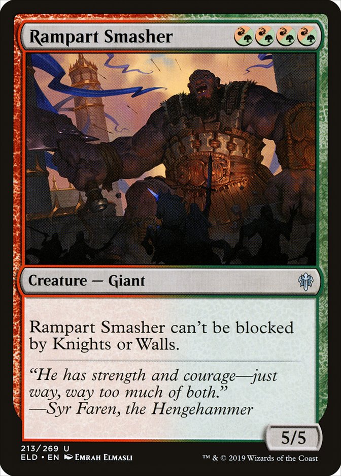Rampart Smasher [Throne of Eldraine] | Mindsight Gaming
