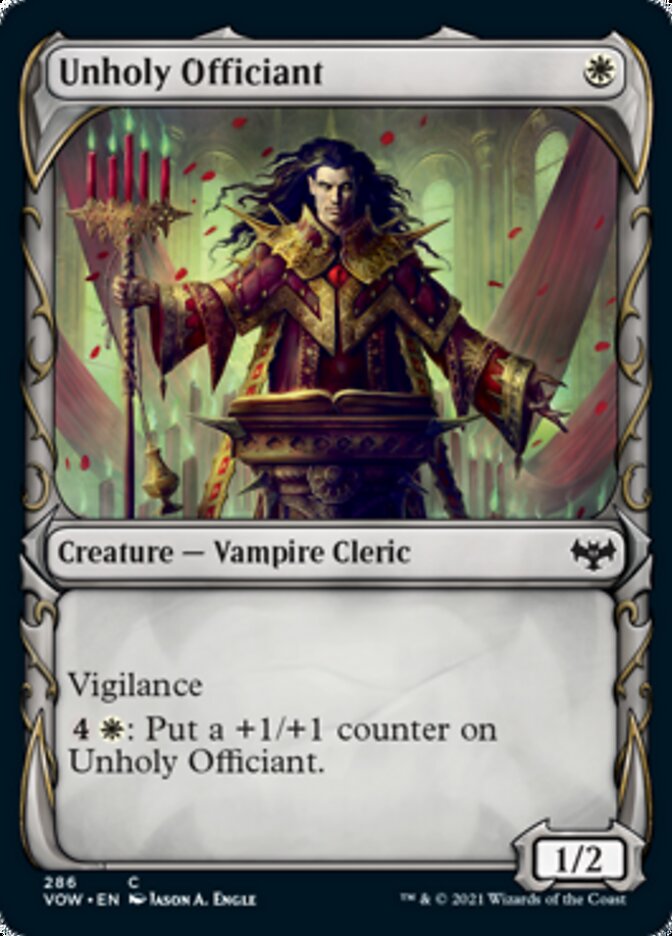 Unholy Officiant (Showcase Fang Frame) [Innistrad: Crimson Vow] | Mindsight Gaming