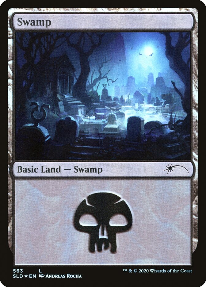Swamp (Spooky) (563) [Secret Lair Drop Promos] | Mindsight Gaming