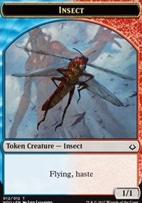 Insect // Warrior Double-sided Token [Hour of Devastation Tokens] | Mindsight Gaming