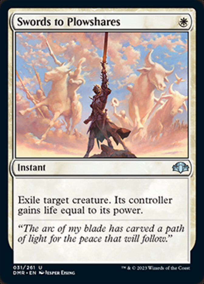 Swords to Plowshares [Dominaria Remastered] | Mindsight Gaming