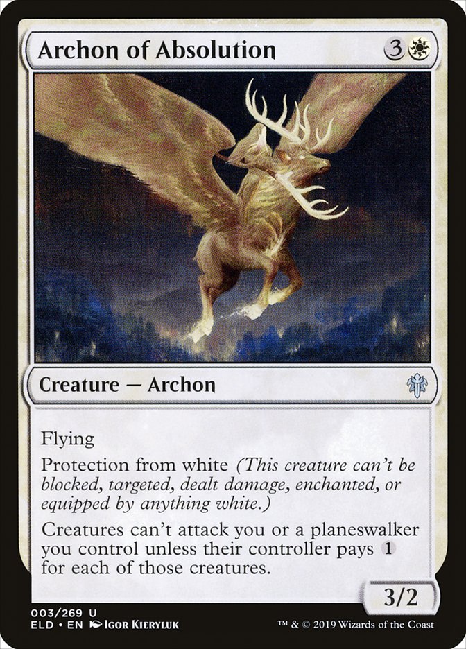 Archon of Absolution [Throne of Eldraine] | Mindsight Gaming