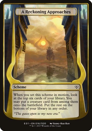 A Reckoning Approaches (Archenemy: Nicol Bolas) [Archenemy: Nicol Bolas Schemes] | Mindsight Gaming