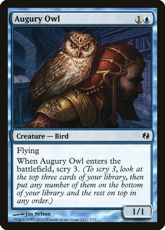 Augury Owl [Duel Decks: Venser vs. Koth] | Mindsight Gaming