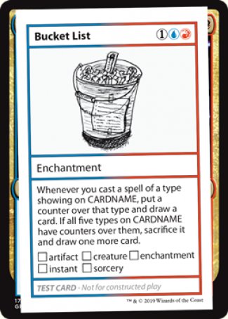 Bucket List (2021 Edition) [Mystery Booster Playtest Cards] | Mindsight Gaming
