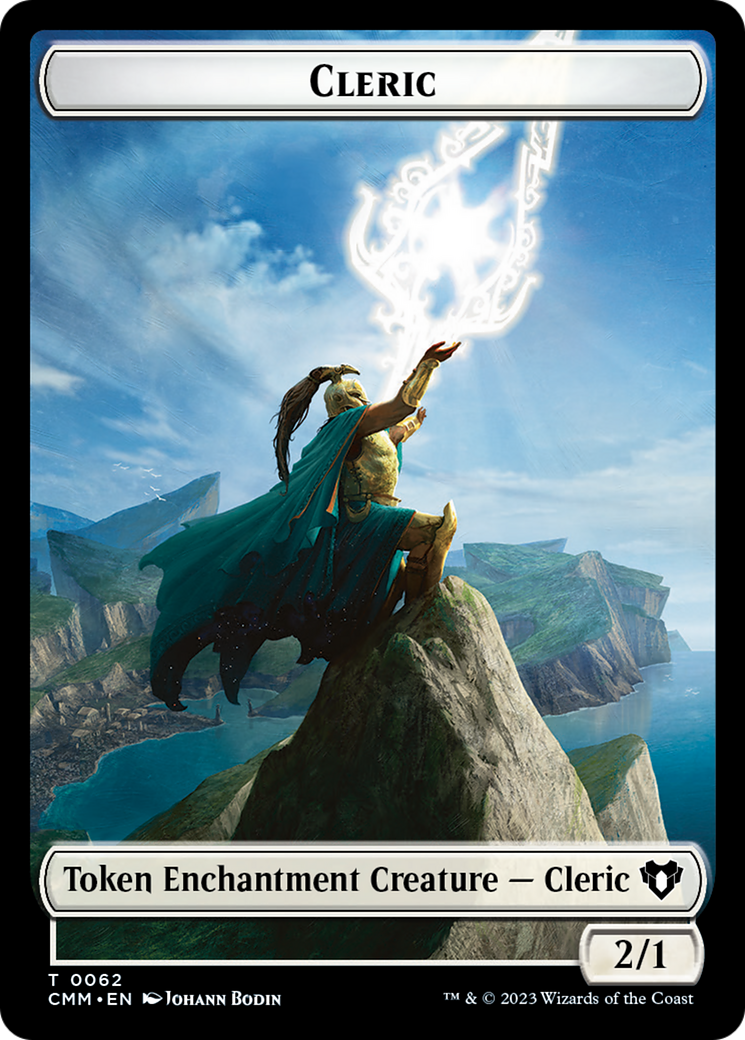 Elf Warrior // Cleric Double-Sided Token [Commander Masters Tokens] | Mindsight Gaming