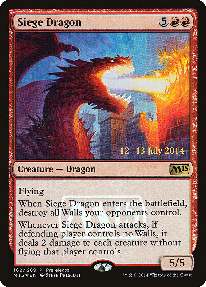 Siege Dragon [Magic 2015 Promos] | Mindsight Gaming
