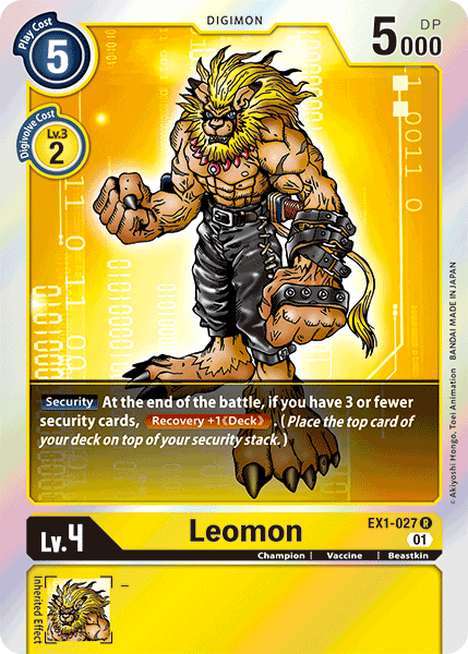 Leomon [EX1-027] [Classic Collection] | Mindsight Gaming