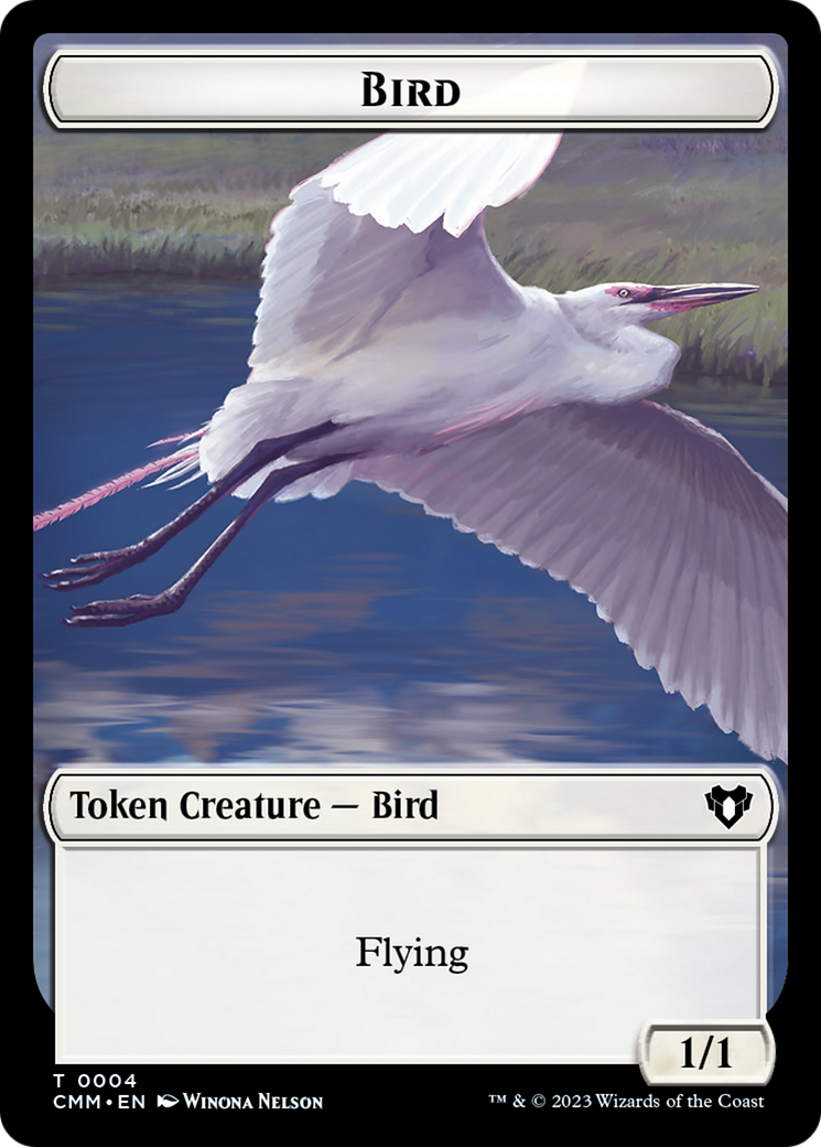 Copy (54) // Bird Double-Sided Token [Commander Masters Tokens] | Mindsight Gaming