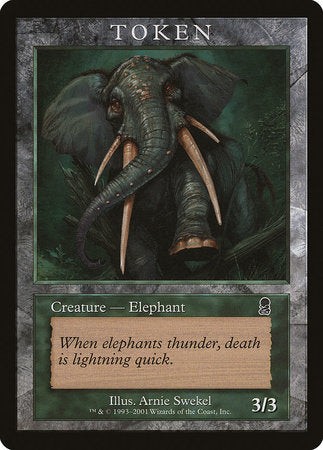 Elephant Token (Odyssey) [Magic Player Rewards 2002] | Mindsight Gaming