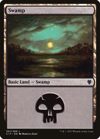 Swamp (301) [Commander 2017] | Mindsight Gaming