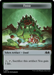 Elemental // Food (0011) Double-Sided Token [Wilds of Eldraine Tokens] | Mindsight Gaming