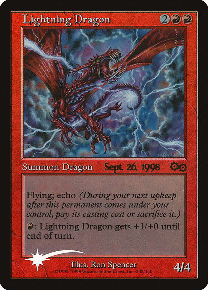 Lightning Dragon [Urza's Saga Promos] | Mindsight Gaming