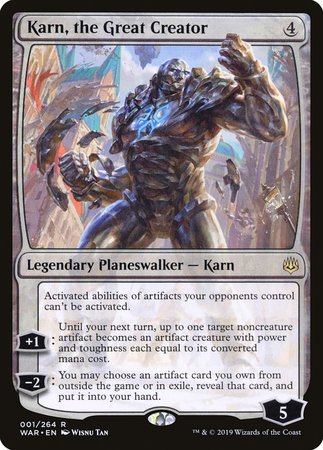 Karn, the Great Creator [War of the Spark] | Mindsight Gaming
