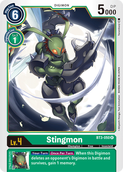 Stingmon [BT3-050] [Release Special Booster Ver.1.5] | Mindsight Gaming
