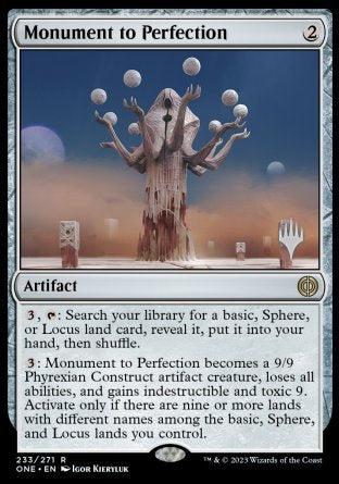 Monument to Perfection (Promo Pack) [Phyrexia: All Will Be One Promos] | Mindsight Gaming