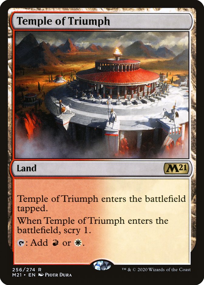 Temple of Triumph (Promo Pack) [Core Set 2021 Promos] | Mindsight Gaming