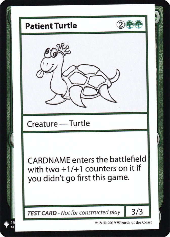 Patient Turtle [Mystery Booster Playtest Cards] | Mindsight Gaming