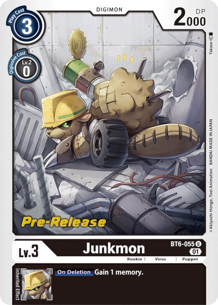 Junkmon [BT6-055] [Double Diamond Pre-Release Cards] | Mindsight Gaming