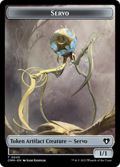 Servo // Dragon (0020) Double-Sided Token [Commander Masters Tokens] | Mindsight Gaming